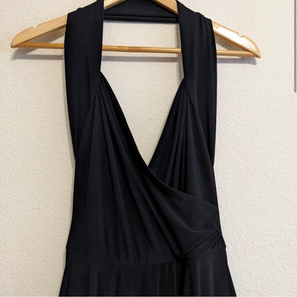 Kamalikulture x Norma Kamali Halter Dress Black Large - Picture 2 of 7